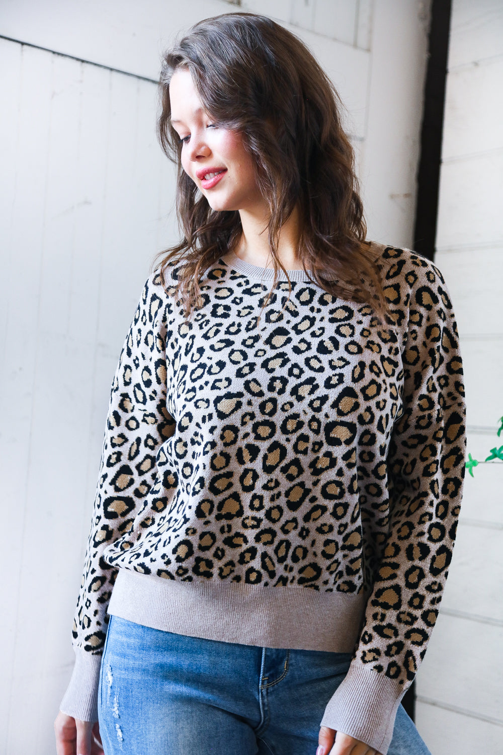 Savanna Style Leopard Pullover